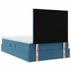 vidaXL Opbergbed met LED met matras met LED Blauw 120 x 190 cm Fluweel