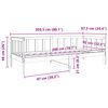 vidaXL Bedframe met hoofdeinde Wasbruin 80 x 200 cm Massief grenenhout