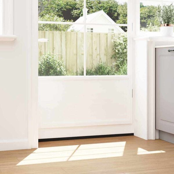 vidaXL Schroefbare Deurborstelafsluitingen 12 pcs Wit 100 cm