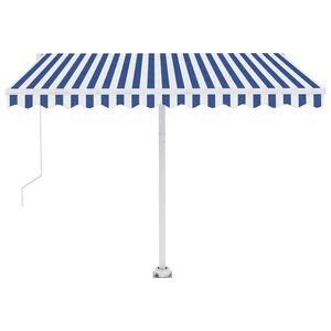 vidaXL Luifel automatisch uittrekbaar 450x300 cm bruin