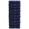 vidaXL Gastendoekjes SOLUND 10 st 600 g/m&sup2; 30x50 cm marineblauw