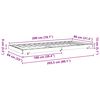 vidaXL Bedframe Wasbruin 80 x 200 cm Massief grenenhout