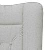 vidaXL Fauteuil Wolkengrijs 63 x 67 x 94 cm Sherpa Stof