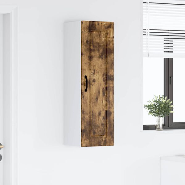 vidaXL Keukenkast Gerookt eiken 30 x 31 x 100 cm Bewerkt hout