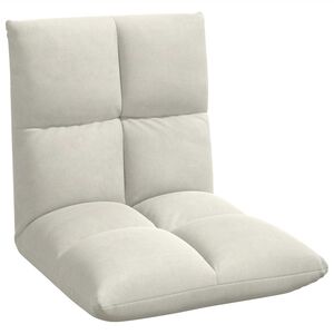 vidaXL Verstelbare vlo stoelen Cr&egrave;mekleurig Fluweel
