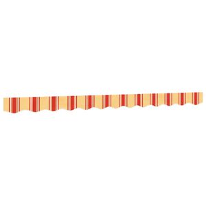 vidaXL Vervangingsdoek voor luifelrok gestreept 300 cm geel en oranje