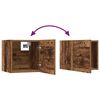 vidaXL Tv-meubelset Wandgemonteerd 10 pcs Oud Hout Bewerkt hout