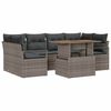 vidaXL Tuin Sofa Set 7 st 6-Aantal zitplaatsen Grijs
