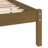 vidaXL Bedframe massief grenenhout honingbruin 200x200 cm