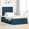 vidaXL Ottoman bed met matrassen en LED's 120x200cm fluweel