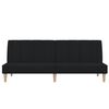 vidaXL Slaapbank 2-zits stof zwart
