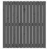 vidaXL Wandhoofdbord 82,5x3x90 cm massief grenenhout grijs