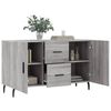 vidaXL Dressoir 100x36x60 cm bewerkt hout grijs sonoma eikenkleurig