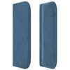 vidaXL Boxspring met matras fluweel donkerblauw 100x200 cm