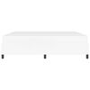 vidaXL Bedframe met matras Wit 200 x 200 cm Stof