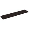 vidaXL Wastafelblad 220x50x(2-4) cm behandeld massief hout donkerbruin