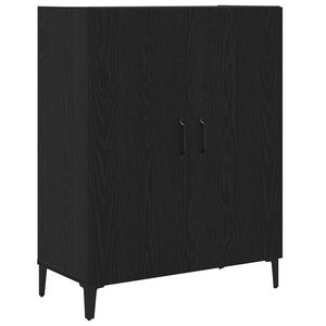 vidaXL Dressoir 69,5x34x90 cm spaanplaat zwart eikenkleurig