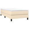 vidaXL Boxspring bed 80x200 cm stof crèmekleurig
