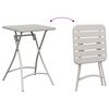 vidaXL Bistroset 3 pcs Beige Staal