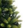 vidaXL Kunstkerstboom met scharnier 300 LEDs Groen 210 cm PVC en PE