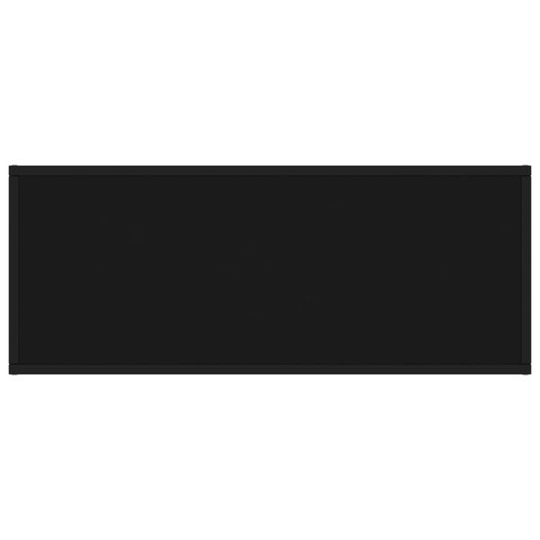 vidaXL Tv-meubel met zwart glas 100x40x40 cm zwart