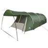 vidaXL Tunneltent met dak met opslag Groen en Wit 740 x 370 x 220 cm