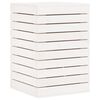 vidaXL Wasmand 44x44x66 cm massief grenenhout wit