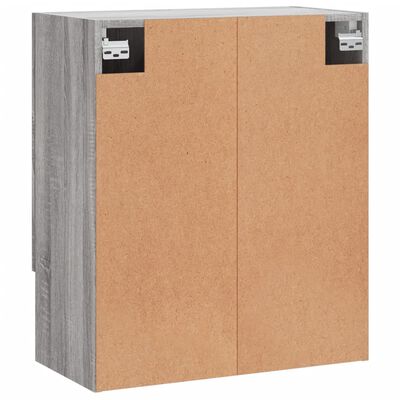 thumbnail: VidaXL Wandkast Van Bewerkt Hout - 60x31x70 Cm, Zwart, Met Opbergruimte En Displayplek