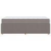 vidaXL Bedframe met matras Taupe 90 x 200 cm Stof
