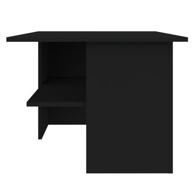 vidaXL Salontafel 90x60x46,5 cm spaanplaat zwart