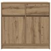 vidaXL Dressoir lade 80x34x76 cm spaanplaat artisanaal eikenkleurig