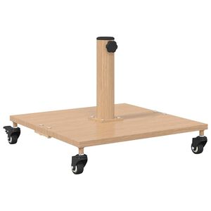 vidaXL Parasolvoet Licht Hout 45 x 45 x 31,5 cm