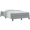 vidaXL Boxspringbed Lichtgrijs 120 x 200 cm Stof