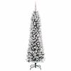 vidaXL Kunstkerstboom met 150 LED Wit 150 cm PVC en Metaal en Plastic