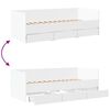 vidaXL Slaapbank met lades zonder matras 100x200 cm wit