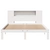 vidaXL Bed met boekenkast zonder matras grenenhout wit 140x190 cm