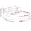 vidaXL Boxspring met matras fluweel roze 140x220 cm