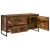 vidaXL TV-kast met lade Rook Eik 100 x 36 x 49.5 cm Bewerkt hout
