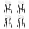 vidaXL Barstoelen 4 st wit