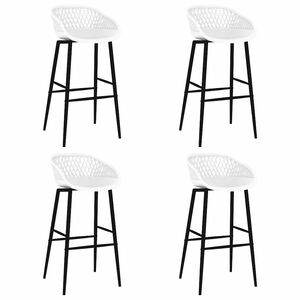 vidaXL Barstoelen 4 st wit