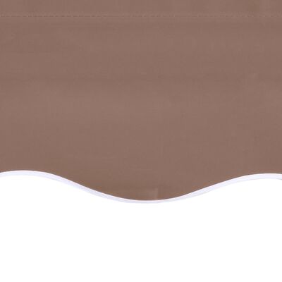 vidaXL Vervangingsdoek voor luifel 4x3,5 m bruin
