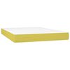 vidaXL Boxspring met matras stof groen 140x190 cm