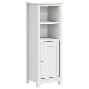 vidaXL Badkamerkast BERG 40x34x110 cm massief grenenhout wit