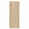 vidaXL Dressoir 91x28x75 cm bewerkt hout sonoma eikenkleurig