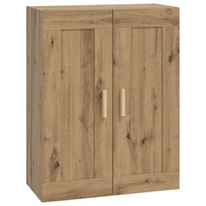 vidaXL Wandkast Muurmontage Artisanaal eiken 69,5 x 34 x 90 cm