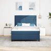vidaXL Boxspringbed met matras met hoofdeinde Blauw 160 x 200 cm Stof