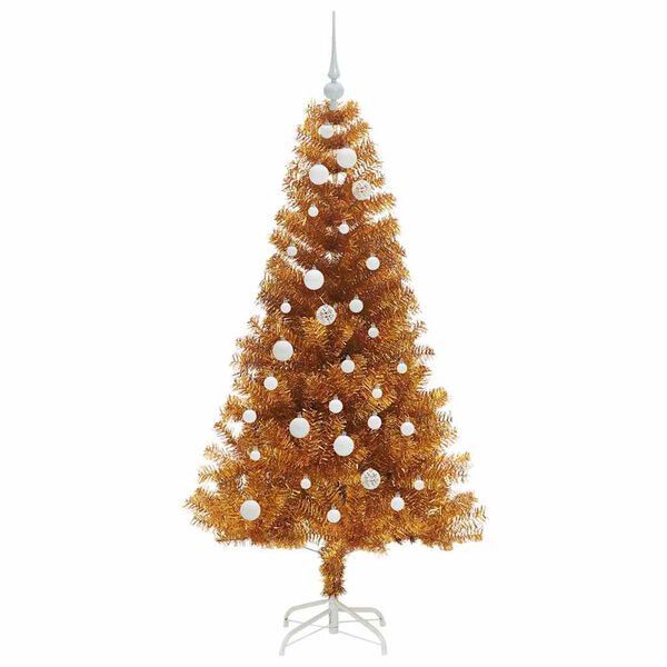 vidaXL Kerstboom met 150 LED met standaard Goud 150 cm PET