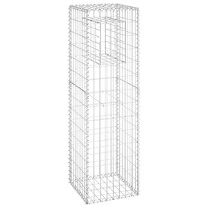 vidaXL Schanskorf paal 40x40x140 cm ijzer