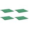 vidaXL Tuinstoelkussens 4 st 50x50x4 cm oxford stof groen