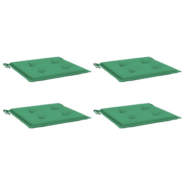 vidaXL Tuinstoelkussens 4 st 50x50x4 cm oxford stof groen